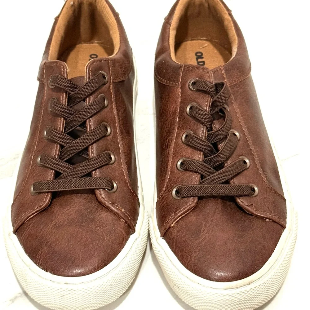 Every day sneak boys Casual Brown Leather-Style Sneakers 3/22‎